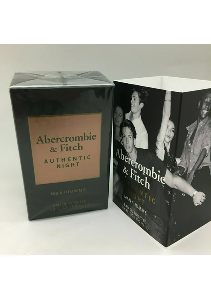 Abercrombie & Fitch Abercrombie  Fitch Authentic Night Edt 100 ml Erkek