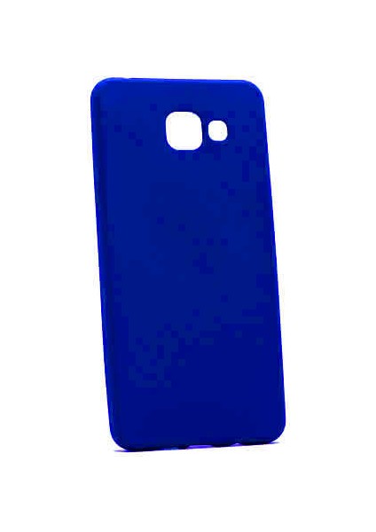 - Samsung Galaxy A7 2016 - Kılıf Mat Soft Premier Silikon Kapak - Saks Mavi - T1605