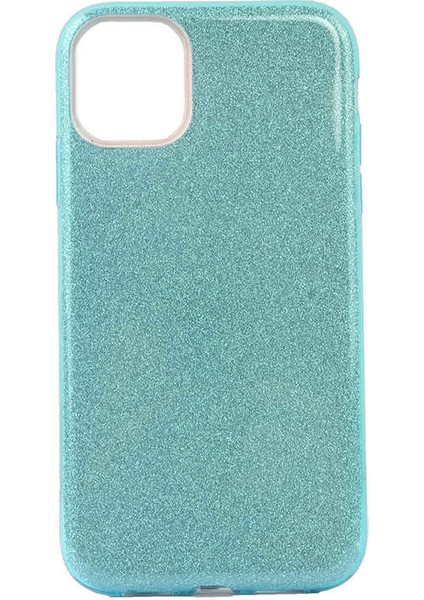 - Apple iPhone 11 Pro - Kılıf Simli Koruyucu Shining Silikon - Mavi - T10019