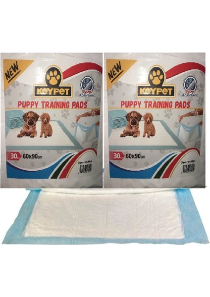 60 Adet Süper Emici Köpek Çiş Pedi 60 x 90 cm