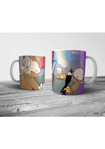 Elmer Fudd Bugs Bunny Kupa Bardak Model 2 fiyatları