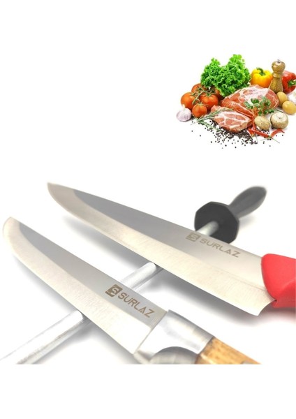 Sürmene Mutfak Bıçak Seti 3 Parça Şef Bıçağı Salata Bıçağı