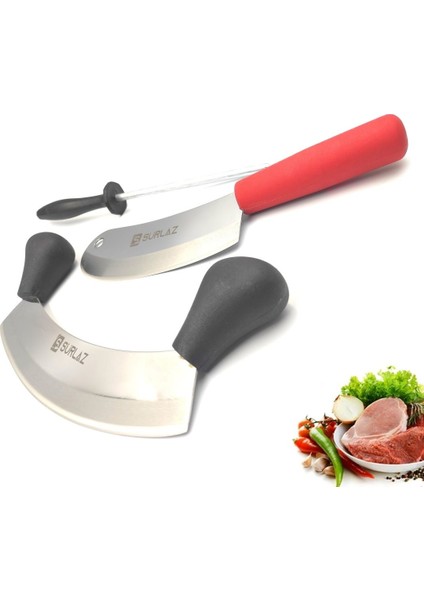Zırh Bıçak Seti Kıyma Bıçağı Soğan Satırı Pratik Kebap Seti fiyatları