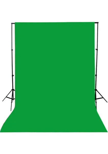 Chromakey-Green Screen Yeşil Fon Perde (3xm) +Fon Stand