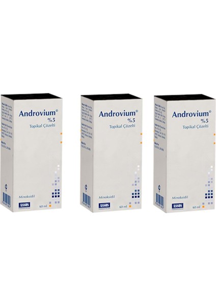 Androvium %5 Tropikal Çözelti 60ML | 3 Adet
