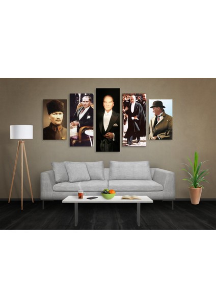 Atatürk Resim Modelleri Kanvas Tablo 140X80CM