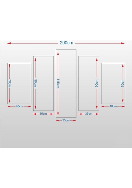 Bisikletçiler Kanvas Tablo 225X130CM