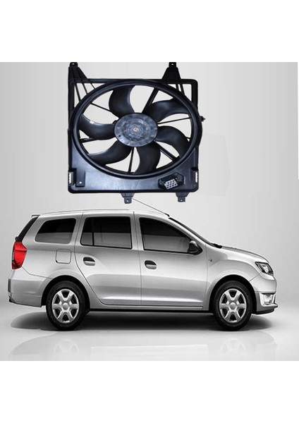 Dacia Logan Radyatör Fan Motoru Davlumbazlı 2004--2015