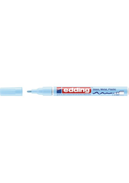 751 Çok Amaçlı Örtücü Boyama Dekorasyon Markörü 1-2 mm Pastel Mavi