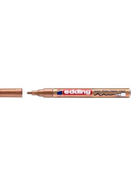 751 Çok Amaçlı Örtücü Boyama Dekorasyon Markörü 1-2 mm Bakır Yaldız