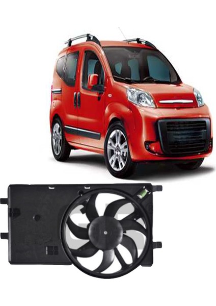 Fiorino - Bipper - Nemo Radyatör Fan Motoru Klimalı 2008--2014