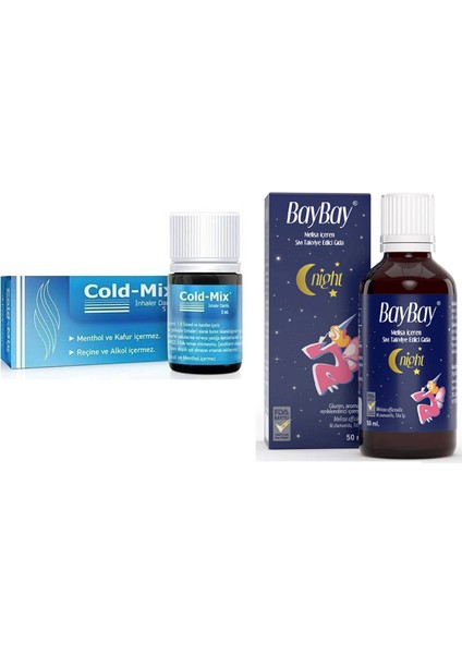 Inhaler Damla 5 ml + Baybay Night Damla 50 ml