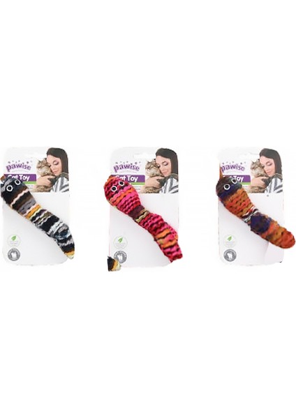 Kedi Oyuncağı Yün Kurtçuk 14cm