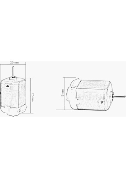 10 Adet Dc Motor, Deney Motoru, 3V, 6V Motor Yüksek Devir Dinamo Motor