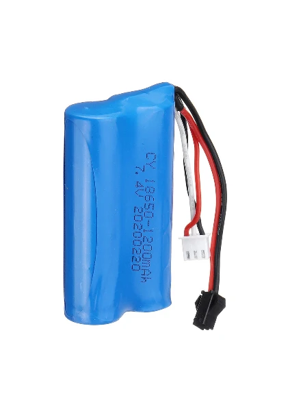 7.4V 18650 Li-On 1300 Mah Lg Pilli Siyah Soketli Oyuncak Bataryası