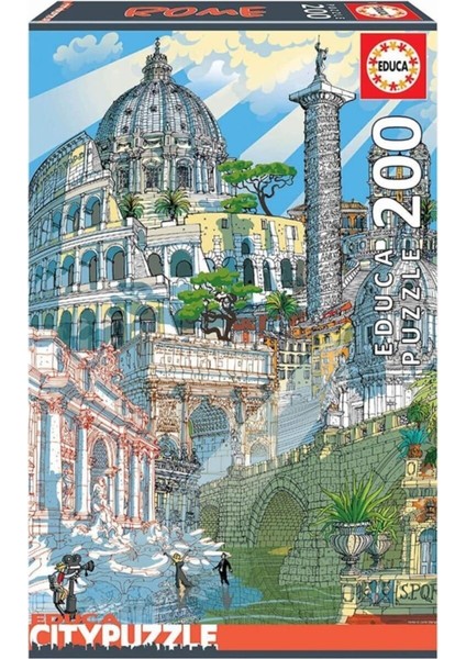 Educa Şehirler Serisi Roma 200 Parça Puzzle