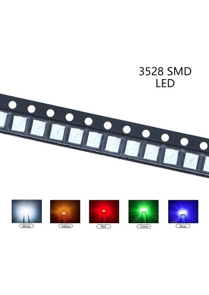 10 Adet - 3528 Smd Led, Elektronik Entegre ve Devreler Için