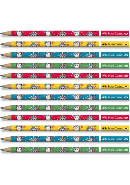 Kurşun Kalem - Unicorn - 12'li Set