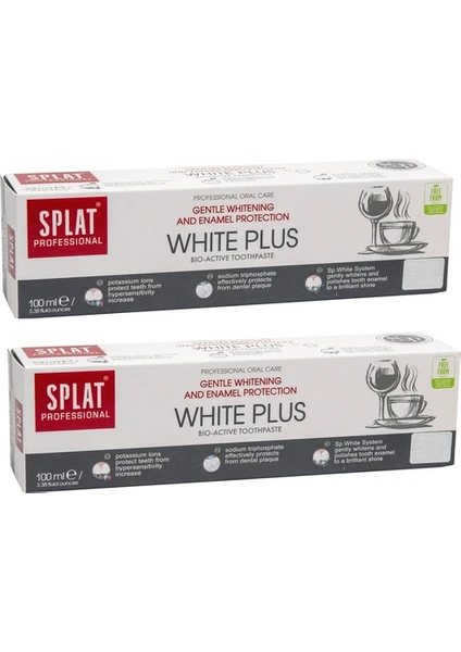 White Plus Diş Macunu 100 ml -  Diş Macunu X2 Adet