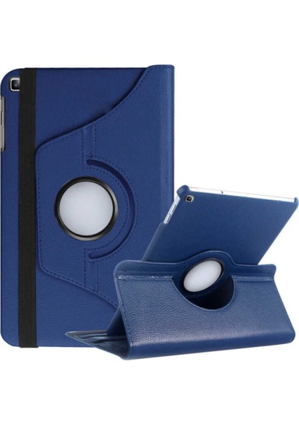 Samsung Galaxy Tab 4 T530 Dönebilen Stantlı Tablet Kılıfı - Lacivert