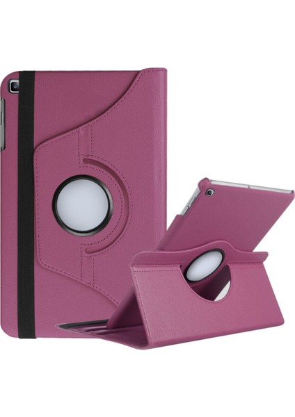 Samsung Galaxy Tab S3 T820 Dönebilen Stantlı Tablet Kılıfı - Mor