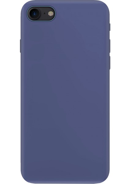 Apple iPhone Se 2020 Ince Mat Silikon Kılıf Lacivert