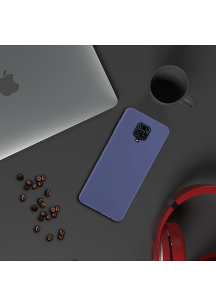 Xiaomi Redmi Note 9 Pro Max Ince Mat Silikon Kılıf Lacivert modelleri