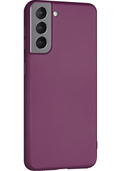 Samsung Galaxy S21 Plus Premium Silikon Kılıf Mor
