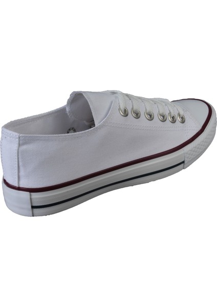 Yazkış Kadın Beyaz Keten Spor Ayakkabı fırsatları