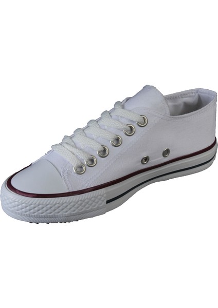 Yazkış Kadın Beyaz Keten Spor Ayakkabı indirimleri
