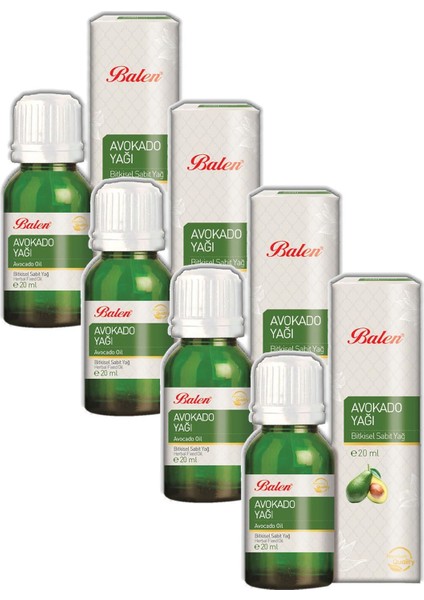 Avokado Yağı Soğuk Pres 20 ml x 4