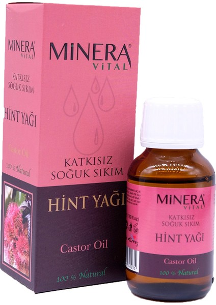 Minera Vital Hint Yağı 50 ml Katkısız Sürülebilir