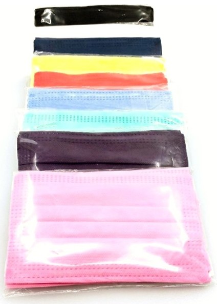 Cerrahi Tip Yüz Maskesi Renkli 100'LÜ