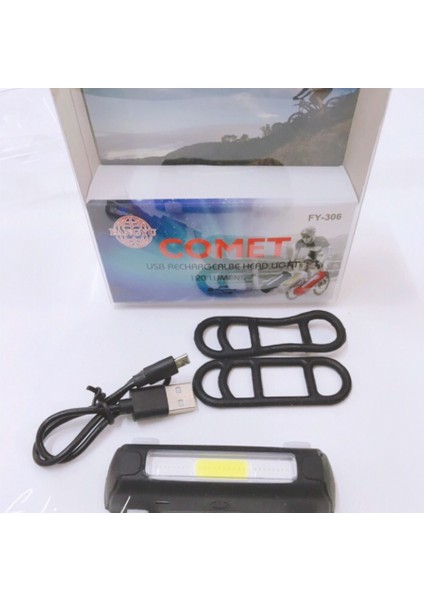 Bisiklet Comet USB 120 Lümen Güçlü Fonksiyonlu Far