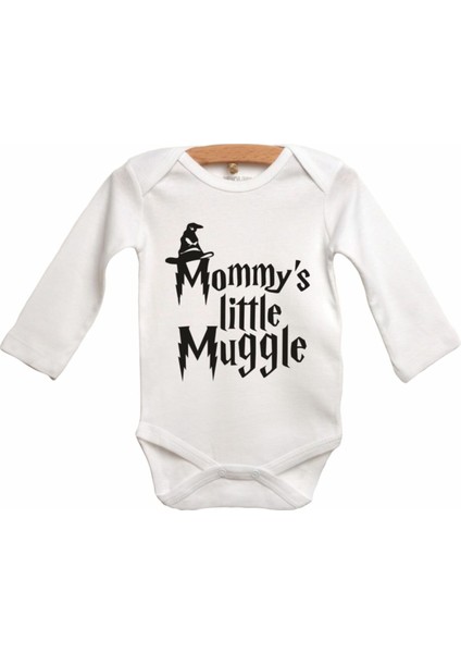 Mommys Little Muggle Baskılı Bebek Zıbın Body