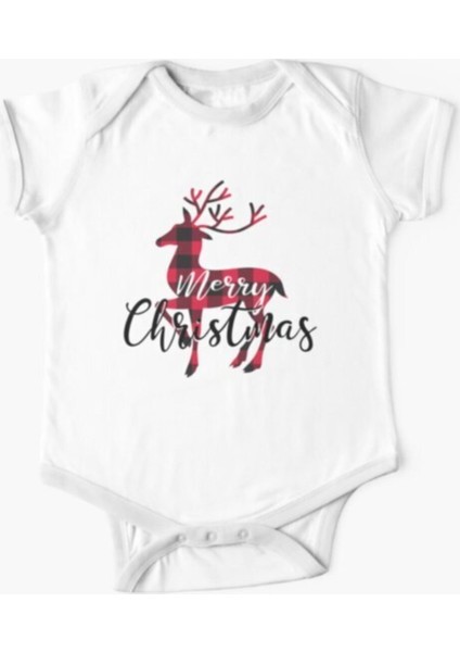Yılbaşı Noel Baba Baskılı Bebek Zıbını