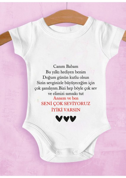 Bebek Beyaz Babaya Özel Zıbın