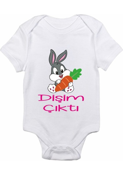 Dişim Çıktı Baskılı Bebek Body Zıbın