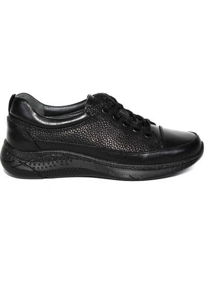 27901 Kadın Siyah Deri Comfort Ayakkabı fiyatları
