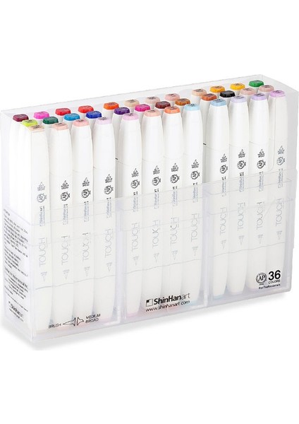 Twin Brush Marker Fırça Uçlu Markör Kalem Seti 36 Renk