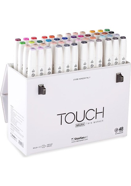 Twin Brush Marker Fırça Uçlu Markör Kalem Seti 48 Renk