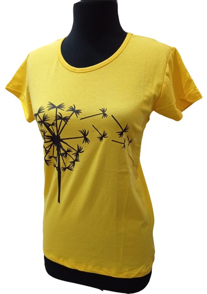 Sarı Baskılı Kısa Kollu T-Shirt fiyatları