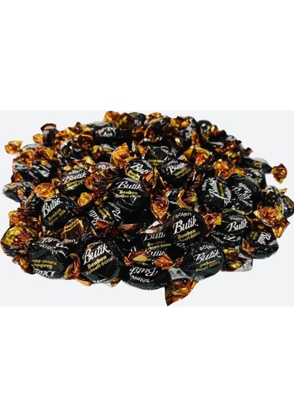 Butik Kahveli Bonbon Cam Şeker 500 gr