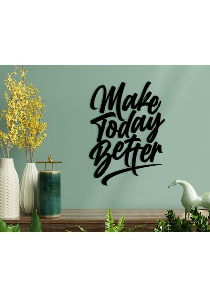 Gift Bugünü Daha Iyi Yap Ahşap Duvar Yazısı-1