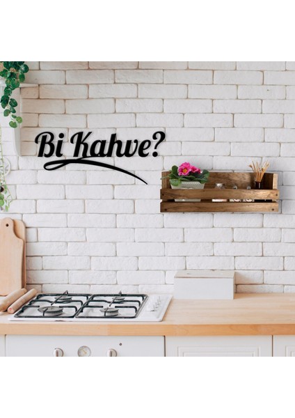 Gift Dekoratif Doğal Ahşap Raf ve Bi Kahve Duvar Süsü-5