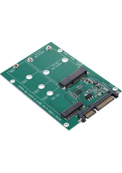 Sata Iıı 7+15 Pin To M.2 Ngff Msata Ssd Çevirici Adapter