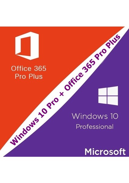 Windows 10 Pro Dijital Ürün Lisans Anahtarı Key Office 365 Pro Plus 32&64 Bit