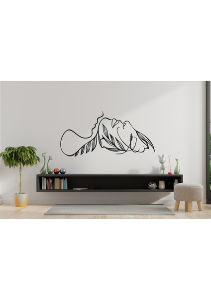 Kadın Temalı Dekoratif Ahşap Tablo