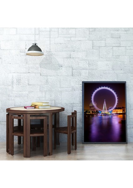 Gece Işıkları Şehri Kanvas Tablo