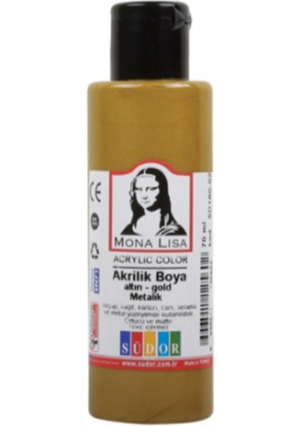 Gold / Altın Akrilik Boya 70 ml